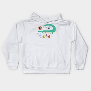 Happy Green Crocodile Kids Hoodie